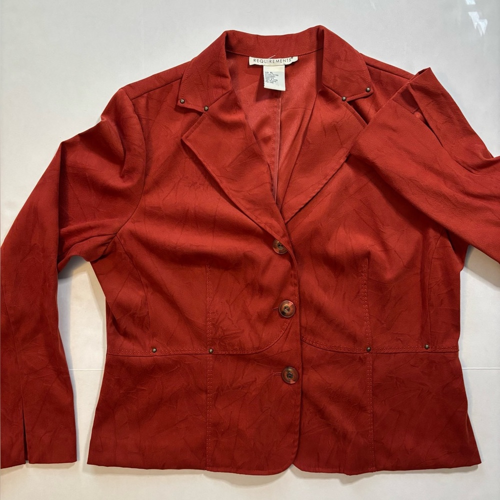 Requirements Vintage rust blaster. SZ XL Fall color‎ suede like feel.